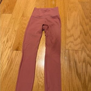 Lululemon Athletica Wunder Train Rose Leggings